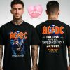 ACDC Tour Artwork At Song Festival Grounds In Tallinn Estonia On July 24 2025 Power Up Muscle Car Lightning Style Unisex T-Shirt