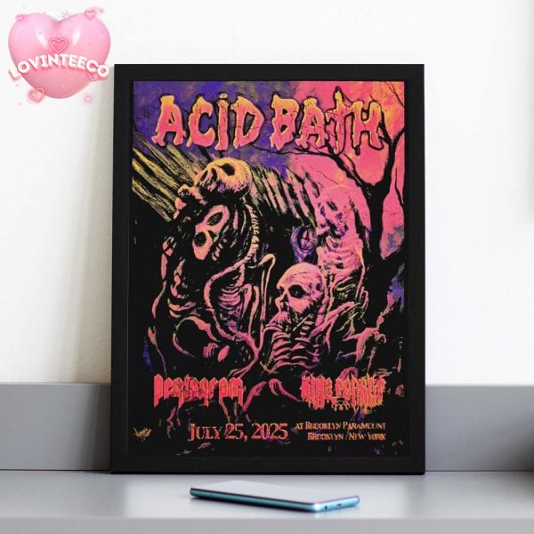 Acid Bath Art Print At Brooklyn Paramount In Brooklyn New York On July 25 2025 Skeleton Horror Theme Home Decor Poster Canvas