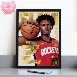 Amen Thompson Basketball Poster On Slam Magazine Cover With The People’s Champ Headline 2024 Home Decor Poster Canvas