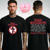Bad Religion Barbed Dove Tour Shirt World Tour 2025 Punk Rock Band Tee With Back Print Concert Dates Graphic For Music Fans Two Sides Unisex T-Shirt