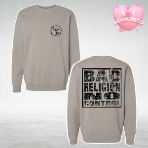 Bad Religion No Control Crewneck Sweatshirt Punk Rock Band Merch Mono Graphic Two Sides Unisex T-Shirt