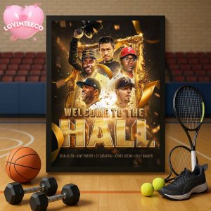 Baseball Hall of Fame Class of 2025 Poster With Dick Allen Ichiro Suzuki CC Sabathia Dave Parker Billy Wagner Home Decor Poster Canvas