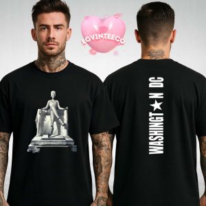 Beyonce July 4 2025 Tour Shirt At Northwest Stadium Washington DC Lincoln Statue Style Artwork Two Sides Unisex T-Shirt