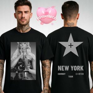 Beyonce Shirt On Cowboy Carter Tour In New York City 2025 Statue Of Liberty Artwork Design Two Sides Unisex T-Shirt