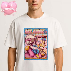 Blink 182 Live Show Poster At Capital One Arena In Washington DC On July 27 2024 Colorful Tour Artwork Unisex T-Shirt