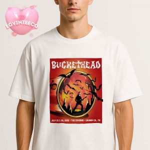 Buckethead Concert Visual Print At The Caverns In Grundy County Tennessee On July 25 And 26 2025 Unisex T-Shirt