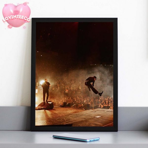 Cage The Elephant Poster At Lollapalooza Chicago 2025 Live Jump Highlight Home Decor Poster Canvas