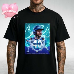Cal Raleigh 40 Home Runs Poster MLB Record Sports Art 2025 Limited Edition Unisex T-Shirt