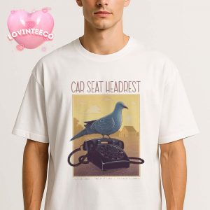 Car Seat Headrest Poster At The Salt Shed In Chicago Illinois On July 26 2025 Pigeon Vintage Telephone Art Unisex T-Shirt