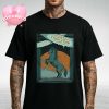 Dave Matthews Band Poster At Bank Of New Hampshire Pavilion In Gilford New Hampshire With Birds And Lighthouse Art July 23 2025 Unisex T-Shirt