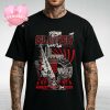 Clutch Poster At Iron Horse Saloon In Sturgis South Dakota On August 4 2025 Animal Farm Theme Tour Unisex T-Shirt
