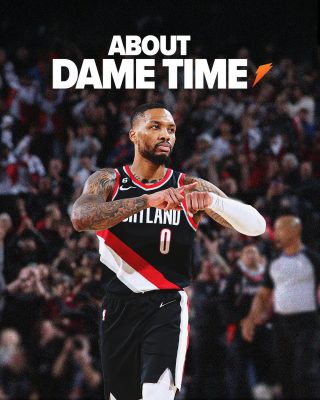 Damian Lillard Dame Time Poster Portland Trail Blazers NBA Basketball 2025