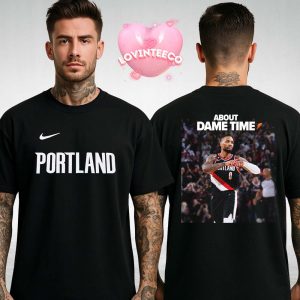 Damian Lillard Dame Time Poster Portland Trail Blazers NBA Basketball 2025 Two Sides Unisex T-Shirt
