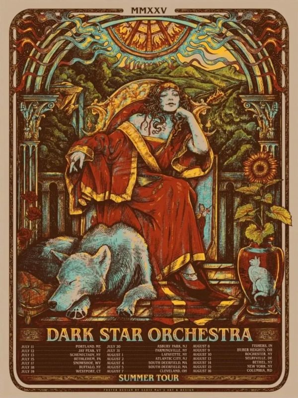 Dark Star Orchestra Tour Art Print At Multiple Venues In USA On July And August 2025