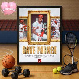 Dave Parker Hall Of Fame Portrait In Cooperstown On 2025 Induction Day Home Decor Poster Canvas