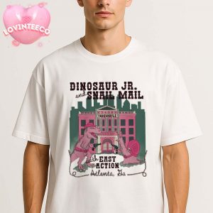 Dinosaur Jr And Snail Mail Poster At The Tabernacle In Atlanta GA On July 22 2025 Western Cartoon Style Unisex T-Shirt