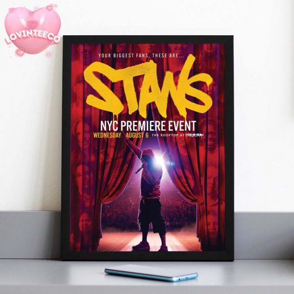 Eminem Stans Poster At Pier 17 In New York NY On August 6 2025 Premiere Event Hip Hop Theme Home Decor Poster Canvas