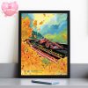 Mercedes F1 Team Poster At Spa-Francorchamps In Belgium Town Circuit View Grand Prix 2025 Home Decor Poster Canvas