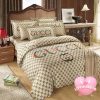 Gucci Luxury Monogram Big Logo Bee And Black With Vintage Monogram Background Bedding Set