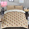 Gucci x Mickey Mouse Monogram Logo Luxury Pattern Bedding Set