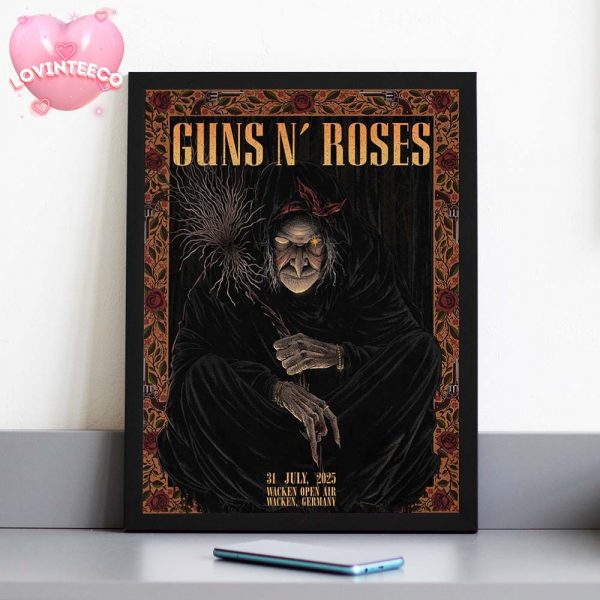 Guns N Roses Art Print At Wacken Open Air In Germany On July 31 2025 Witch Artwork Home Decor Poster Canvas