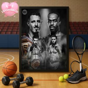Islam Makhachev Vs Ilia Topuria UFC Superfight Concept With Championship Belts And Faceoff Artwork 2025 Home Decor Poster Canvas