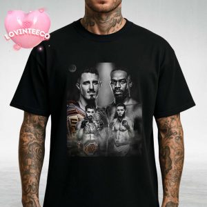 Islam Makhachev Vs Ilia Topuria UFC Superfight Concept With Championship Belts And Faceoff Artwork 2025 Unisex T-Shirt