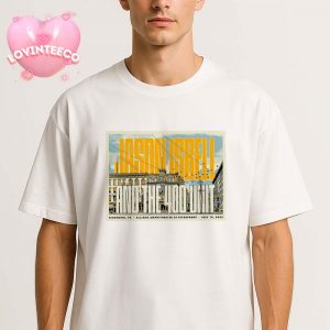 Jason Isbell And The 400 Unit Poster At Allianz Amphitheater In Richmond VA Featuring Vintage Architecture Design 2025 Unisex T-Shirt