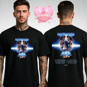 Kaytranada x Justice Tour Poster Fall 2025 North America Concert Dates Electronic Music Two Sides Unisex T-Shirt