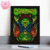 King Gizzard Tour Poster In Multiple US Cities 2025 With Apocalyptic Fire Demon Concept Home Decor Poster Canvas