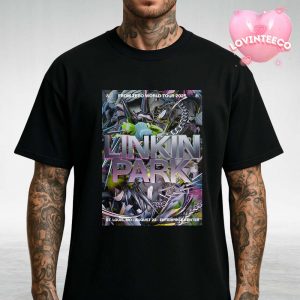Linkin Park Concert Poster At Enterprise Center In St Louis MO On August 23 2025 From Zero World Tour 2025 Unisex T-Shirt
