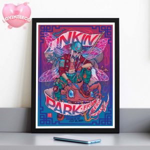 Linkin Park From Zero Tour Poster At Barclays Center In Brooklyn Ny July 29 2025 Fantasy Anime Style Home Decor Poster Canvas