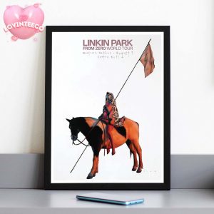 Linkin Park From Zero World Tour Minimalist Music Print At Centre Bell In Montreal Quebec August 5 2025 Home Decor Poster Canvas