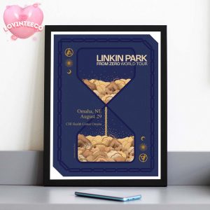 Linkin Park Live Music Poster At CHI Health Center In Omaha Nebraska On August 29 2025 From Zero Tour Home Decor Poster Canvas