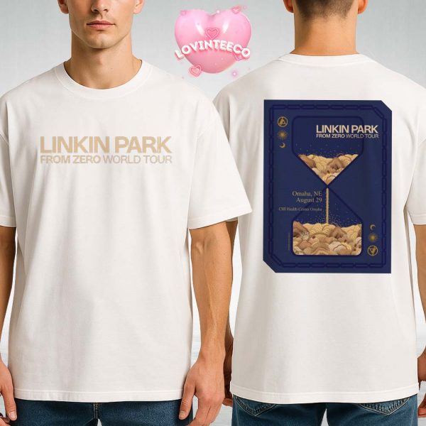 Linkin Park Live Music Poster At CHI Health Center In Omaha Nebraska On August 29 2025 From Zero Tour Two Sides Unisex T-Shirt