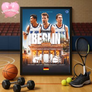 Memphis Grizzlies Vs Orlando Magic Matchup NBA Europe Games Berlin At Uber Arena January 15 2026 Home Decor Poster Canvas