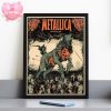 Metallica Poster King Nothing Skull Crown Haunted Castle Art Style 2025 Home Decor Poster Canvas