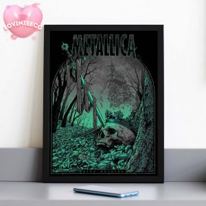 Metallica Poster King Nothing Skull Crown Haunted Castle Art Style 2025 Home Decor Poster Canvas