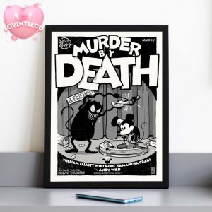 Murder By Death Art Print At Gothic Theatre In Denver Colorado 2025 Cartoon Vinyl Theme Home Decor Poster Canvas