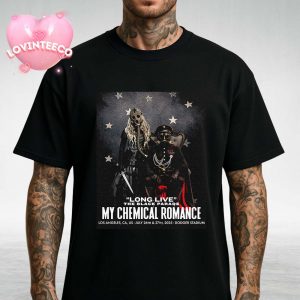 My Chemical Romance Art Print At Dodger Stadium In Los Angeles CA On July 26 2025 Black Parade Tribute Design Unisex T-Shirt