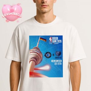NBA Game Artwork At Uber Arena In Berlin Germany On January 15 2026 Featuring Memphis Grizzlies Vs Orlando Magic Unisex T-Shirt