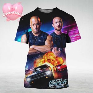 Need for Speed 2 Poster 2025 Vin Diesel Aaron Paul Action Racing Movie Art All Over Print Shirt