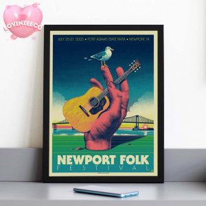 Newport Folk Festival Collectible Print At Fort Adams State Park In Newport RI On July 25 To 27 2025 Home Decor Poster Canvas