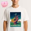 Murder By Death Poster At Pappy And Harriet’s In Pioneertown CA On October 31 2025 Halloween Skeleton Western Art Unisex T-Shirt