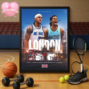 Orlando Magic Vs Memphis Grizzlies Matchup NBA Europe Games London At The O2 January 18 2026 Home Decor Poster Canvas