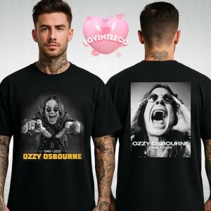 Ozzy Osbourne Memorial Shirt Front Reach Back Scream Tribute 2025 Two Sides Unisex T-Shirt
