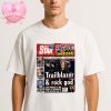 Ozzy Osbourne Tribute Poster On Stage Peace Sign Black And White Vintage Style Unisex T-Shirt