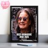 Ozzy Osbourne Tribute Poster By WWE On Stage 1948-2025 Home Decor Poster Canvas
