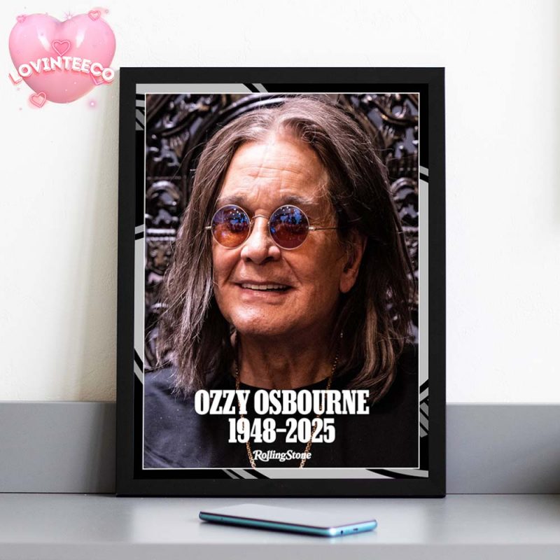 Ozzy Osbourne Tribute Poster Rolling Stone Cover Style 1948 2025 Home Decor Poster Canvas