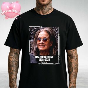 Ozzy Osbourne Tribute Poster Rolling Stone Cover Style 1948-2025 Unisex T-Shirt